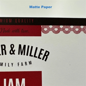 Matpapper (FSC) etikett test rulle - 10 cm x 4 meter